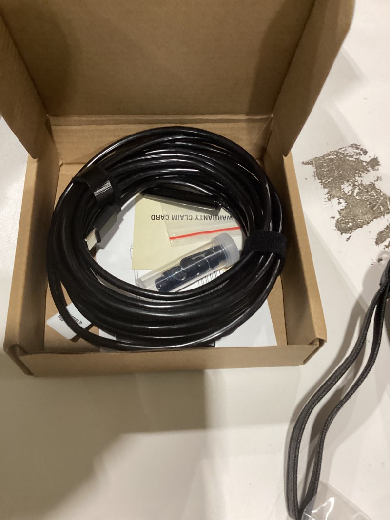 Condition photo showing As Is for [Dual-Lens] Endoscope Camera with Light, 1920P HD Borescope with 8+1 Adjustable LED Lights, IP67 Waterproof 16.5FT Semi-Rigid Snake Cord Inspection Camera for iPhone, iPad and Android Phone (Type C) 1-interface