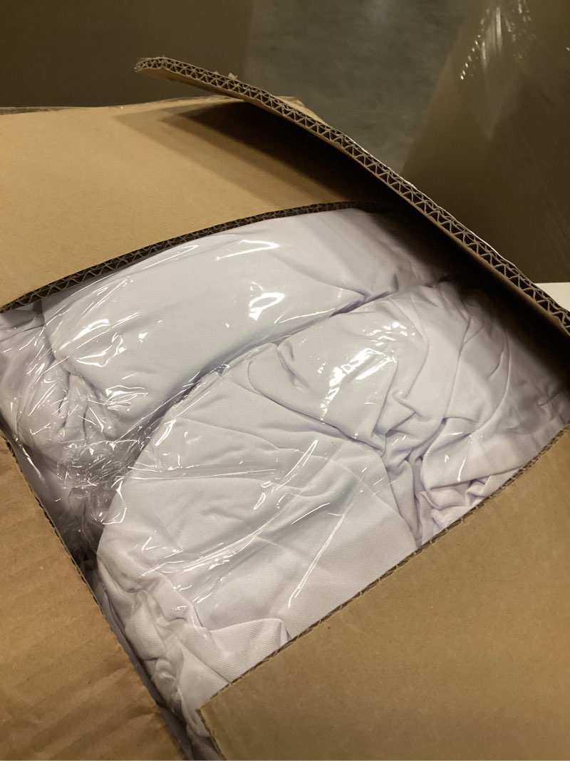 Condition photo showing Good Condition for 10 pack white spandex round tablecloths for 60inch tables, 120 inch stretchy 5ft round fitted tablecloth wrinkle free washable table cloths table covers with skirt for wedding party birthday banquet white(round) 10 pack (5 ft round)
