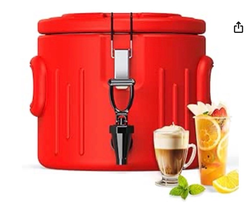 insulated beverage dispenser 2 gallon, hot drink dispenser with 304 stainless steel interior & spout
