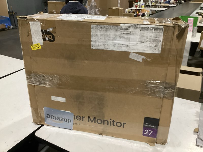 Condition photo showing As Is for screen display damaged benq pd2706qn 27” 2k qhd (2560x1440) mac-ready monitors, ips, 95% p3, 100% srgb/rec.709, uniformity,