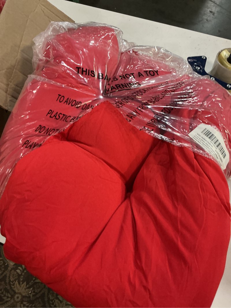 Condition photo showing Good Condition for mtmr waterproof outdoor chair cushions set of 2, 19x19 patio wicker chair cushions, tufted outdoor cushions for patio furniture, thick outdoor patio replacement seat pads for porch lawn chairs red red 19"x19"
