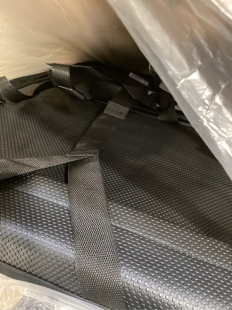 Condition photo showing Good Condition for hoperan dual-sided heated stadium seats for bleachers with back support, 3 levels heating stadium seating for bleachers seat with backrest, 5 pockets portable stadium chair for outdoor black 25"