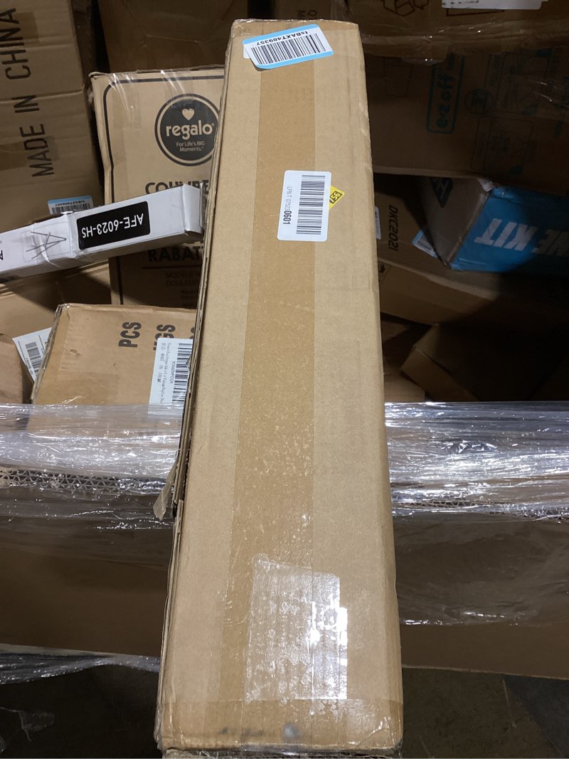 Condition photo showing Good Condition for lazblinds cordless bamboo roman shades, privacy blinds for interior windows, room darkening roll up bamboo blinds for home & patio, 22.5" w x 48" h, highfield teak pricacy - highfield teak 22.5" w x 48" h
