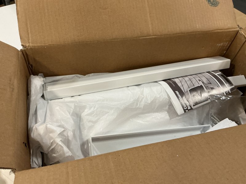 Condition photo showing As Is for (different color to stock photo )(is color white )huanuo 17-32 inch dual monitor stand, nitroglide™ dual monitor mount, monitor stand 2 monitors, ergonomic adjustable tilt/swivel/rotate, weight max 19.8 lbs, vesa 75/100mm 17\\\"-32\\\"