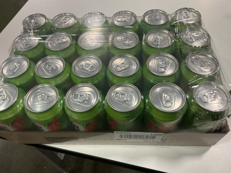Condition photo showing New/Like New for (BBD 04/2927). V8 Low Sodium 100% Vegetable Juice, 11.5 oz. Can Low Sodium Original 11.5 Fl Oz (24 bottles). 