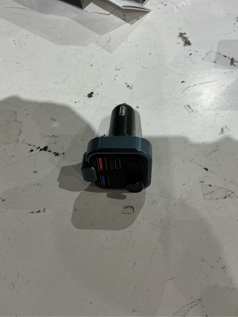 Condition photo showing Good Condition for unbreakcable bluetooth 5.3 fm transmitter for car, [pd 20w + qc 3.0] [stronger microphone & hifi bass sound] cigarette lighter radio music adapter charger, supports hands-free siri google assistant