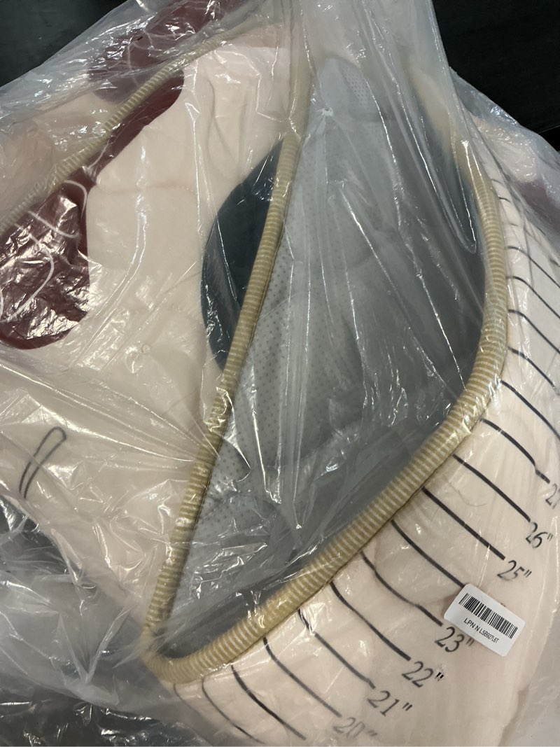 Condition photo showing As Is for 74x50 Playpen Mat Foam Thick, Large Baby Play Mat for Babies Kids Toddlers Infants Floor Crawling, Washable Cushioning Padded Baby Playmat for Indoor Outdoor, Gift for Boys Girls, Boho Leaf Beige Stars 74" x 50"