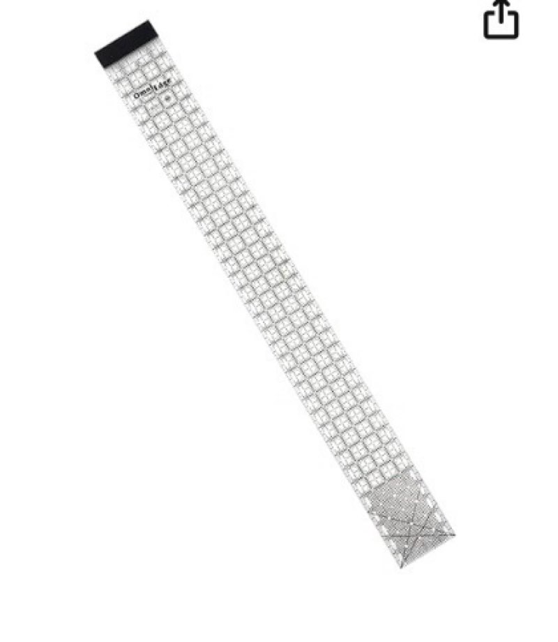dritz omniedge 4-inch-by-36-inch non-slip quilter's ruler 4" x 36"