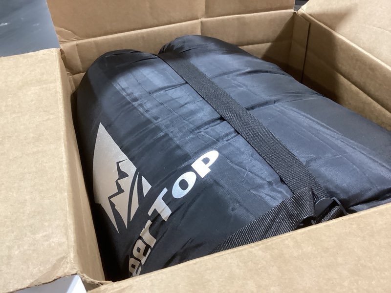 Condition photo showing Good Condition for geertop double camping sleeping bag with blanket queen size two person sleeping bag for adults couples or family outdoor backpacking travel black