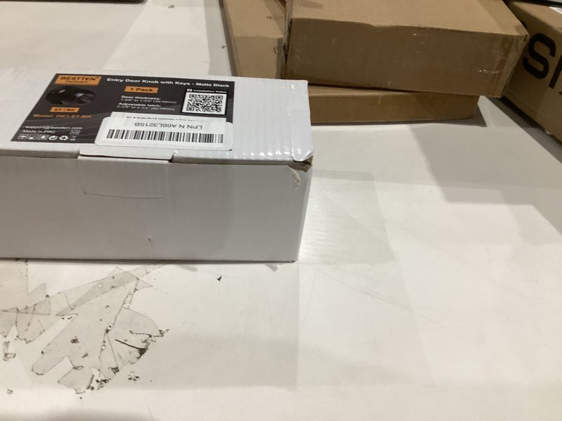 Condition photo showing New/Like New for BESTTEN Keyed Entry Door Knob, Entrance Door Lock, Standard Ball, All Metal, Matte Black 1 Matte Black