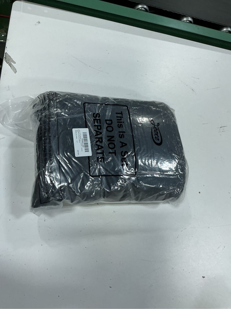 Condition photo showing New/Like New for 10 pcs winter 3 in 1 hooded scarf hat touch screen texting gloves warm boot socks knitted for women black and gray
