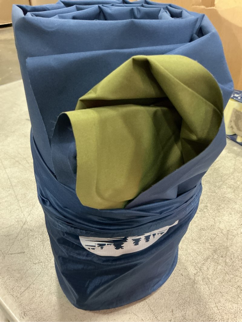 Condition photo showing Good Condition for yuzonc double sleeping pad - self inflating 4" extra-thick for 2 person with pillow built-in foot pump inflatable sleeping mat for backpacking, hiking, traveling, tent, portable camping mat green