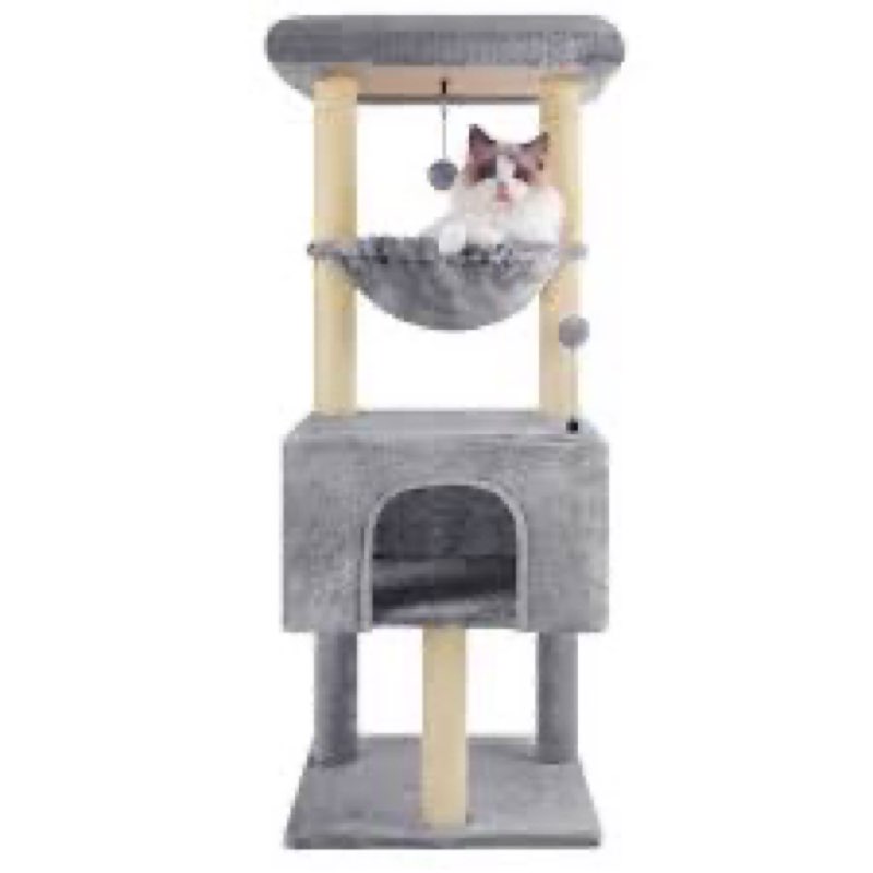 globlazer extra large platform cat tree, 65in sturdy cat tree for indoor cats large adult, big cat t
