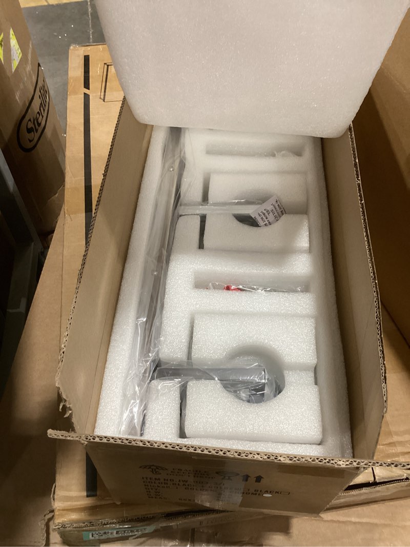 Condition photo showing Good Condition for Modern Bathroom Vanity Light 3-Lights Chrome Crystal Wall Lamp Bathroom Modern Crystal Vanity Lighting Chrome Crooked 3-Light