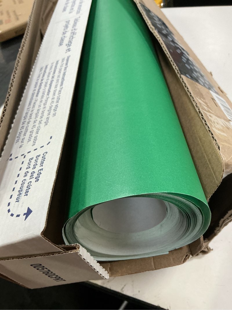 Condition photo showing Good Condition for fadeless bulletin board paper, fade-resistant paper for classroom decor, 24” x 60’, emerald, 1 roll
