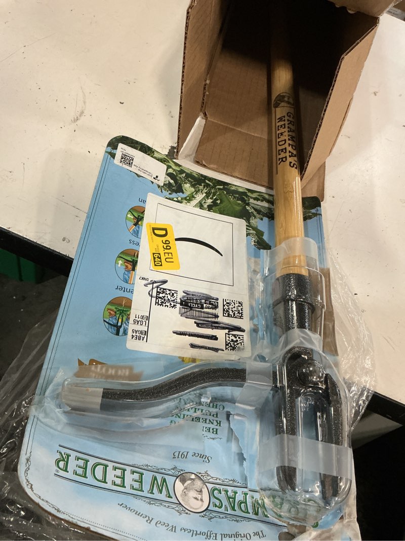 Condition photo showing Good Condition for grampa's weeder - the original stand up weed puller tool with long handle - made with real bamboo & 4-claw steel head design - easily remove weeds without bending, pulling, or kneeling.