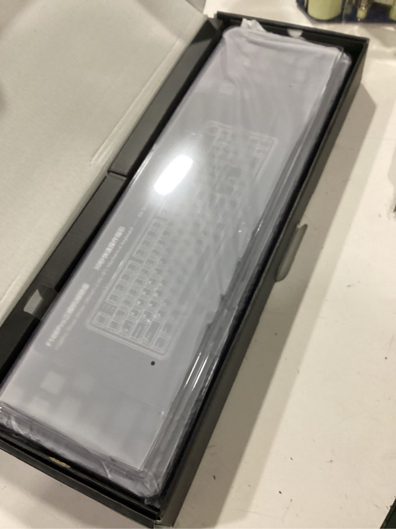 Condition photo showing Good Condition for epomaker aula f108 wireless gaming keyboard, full size mechanical keyboard with 4000mah battery, 108 hot-swappable and programmable keys, rgb backlight, for mac/pc/android (blue&white&black)