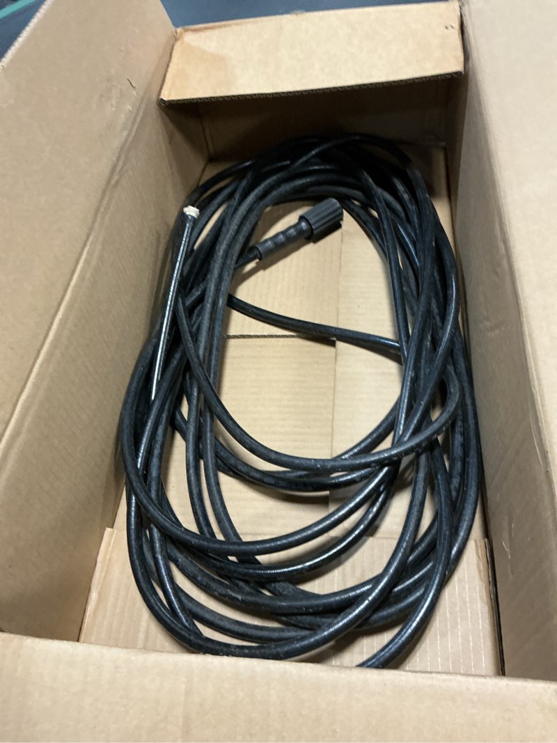 Condition photo showing As Is for YAMATIC Kink Resistant Pressure Washer Hose 50FT 1/4" M22 Brass Fitting Power Washer Hose Replacement for Ryobi, Troy Bilt, Greenworks, CRAFTSMAN Most Brand Power Washer, 3200 PSI