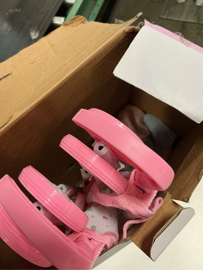 Condition photo showing As Is for deao baby doll stroller set with 13 inch doll,kids play stroller toys,13" baby doll set with foldable doll stroller,18 pcs baby doll accessories with 2 sets doll clothes