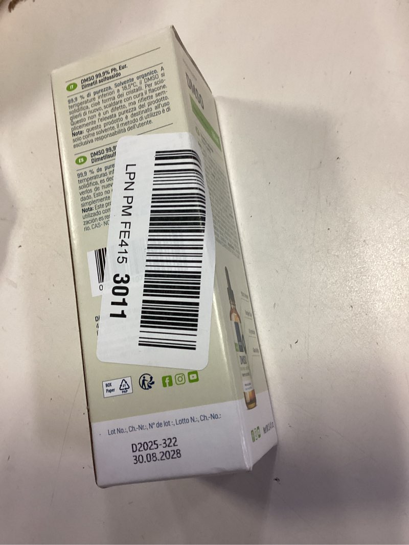 Condition photo showing New/Like New for WoldoHealth DMSO 99.9% Pharmaceutical Grade - FT-IR Verified Dimethyl Sulfoxide, Low Odor Solvent in Glass Bottle with Precision Dropper (3.38 oz) 100ml (1er Pack)