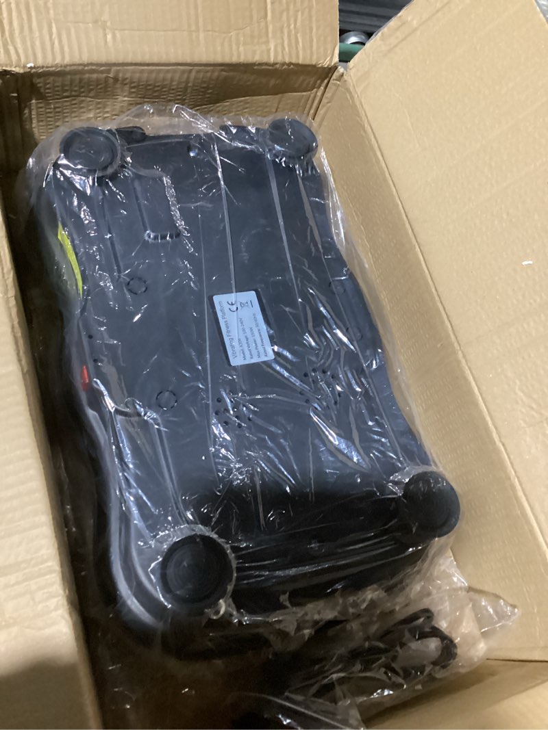 Condition photo showing Good Condition for Vibration Plate Exercise Machine, 130 Levels Full Body Workout Vibrating Plate for Lymphatic Drainage Weight Loss, 450 Lbs Capacity Shake Fitness Platform with Resistance Bands Bluetooth for Women Men