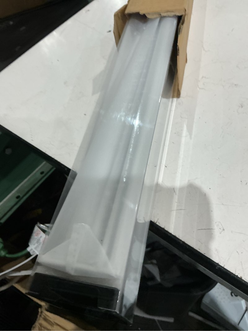 Condition photo showing As Is for sunoff cordless blackout roller shades blinds for windows free-stop,pull down room darkening with valance,thermal insulated woven fabric window door blinds for home,office,white 28" w x 72" l 28"w x 72"h white