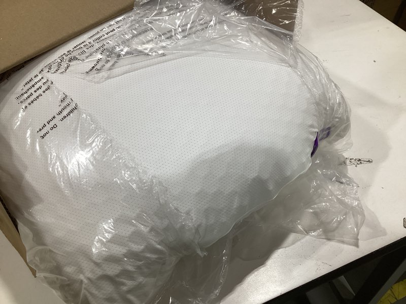 Condition photo showing Good Condition for purple harmony pillow – talalay latex foam cooling pillow for combo or side sleepers, 360º hex gelflex grid for no-pressure support and luxurious weightless feel - standard, medium feel, med height