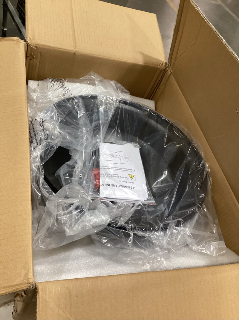 The item appears to be a Matrix Decor 52-inch indoor matte black ceiling fan with light and remote control, model MD-F6238110V.