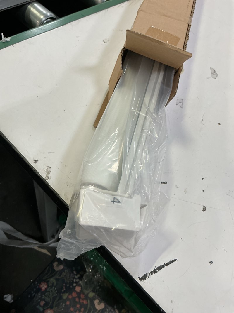 Condition photo showing Good Condition for lazblinds no drill cordless zebra blinds for indoor windows, dual layer light control roller shades for day and night, light filtering sheer shades for home, 23" w x 48" h, white white 23" w x 48" h