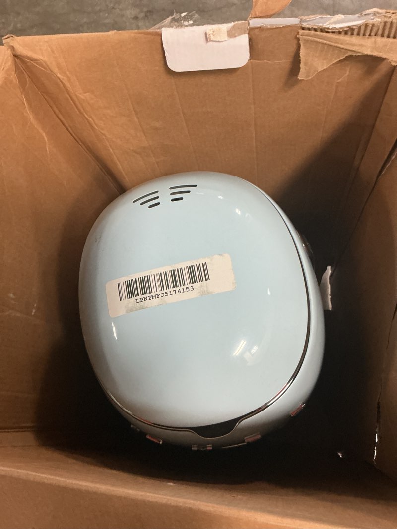 Condition photo showing As Is for Smeg 50's Retro Style Aesthetic Drip Coffee Machine with 10 Cup Glass Carafe, Auto Start Feature, Keep Warm Plate, and Two Coffee Strength Settings (Pastel Blue) 10 Cup Pastel Blue