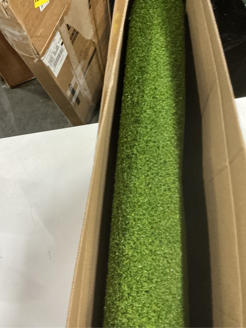 Condition photo showing Good Condition for Wekin Indoor Putting Green,2x8ft Artificial Turf Putting Green with Adjustable Putter, 2 Balls, Perfect Golf Putting Game Mat for Home,Party,Office