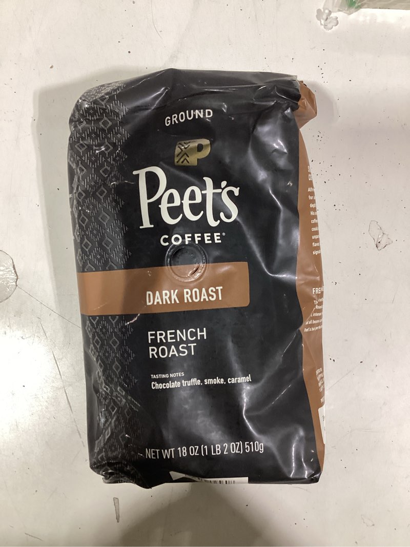 Condition photo showing New/Like New for Peet's Coffee, Dark Roast Ground Coffee - French Roast 18 Ounce Bag French Roast 18 Ounce (Pack of 1)
