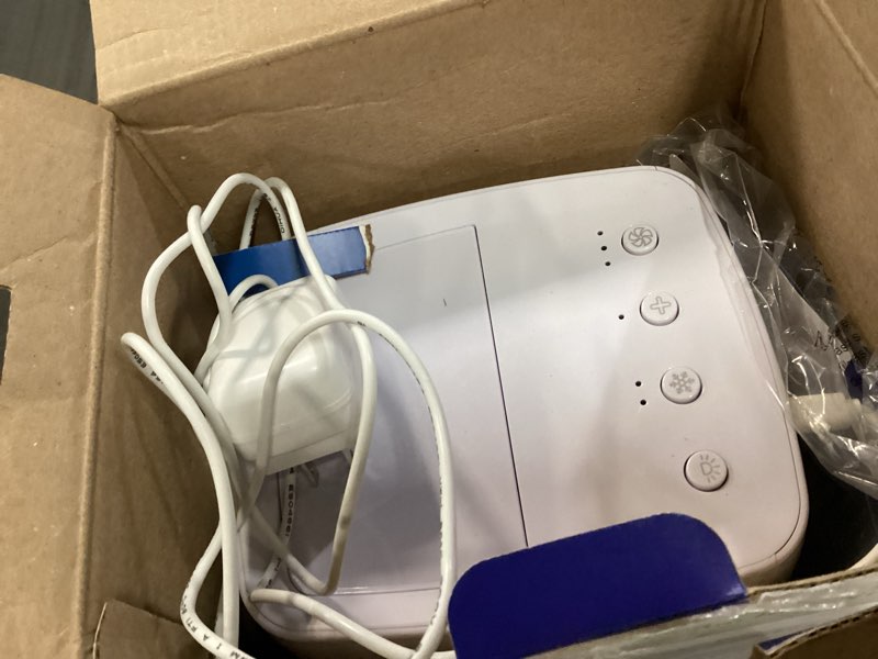 Condition photo showing As Is for arctic air chill zone evaporative air cooler, portable cooler with 4 fan speeds, led night light