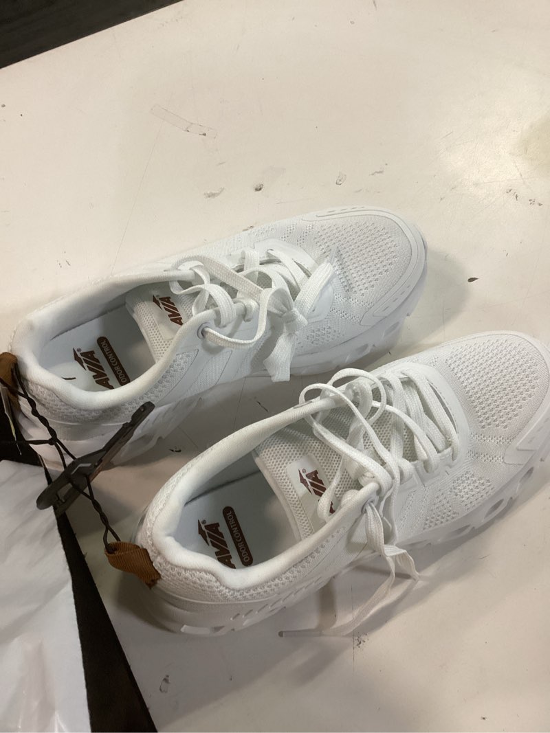 avia women's athletic light runner shoes in white, size 7