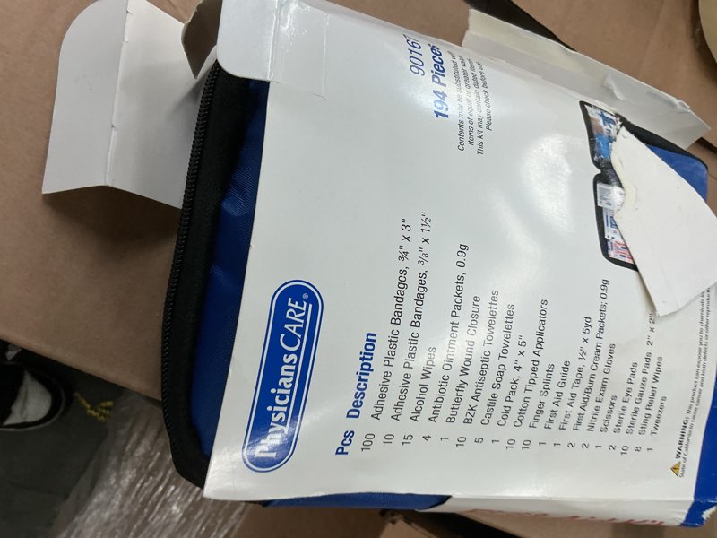Condition photo showing Good Condition for physicianscare soft sided first aid kit for up to 25 poeple, 195 pieces, ea - acm90167