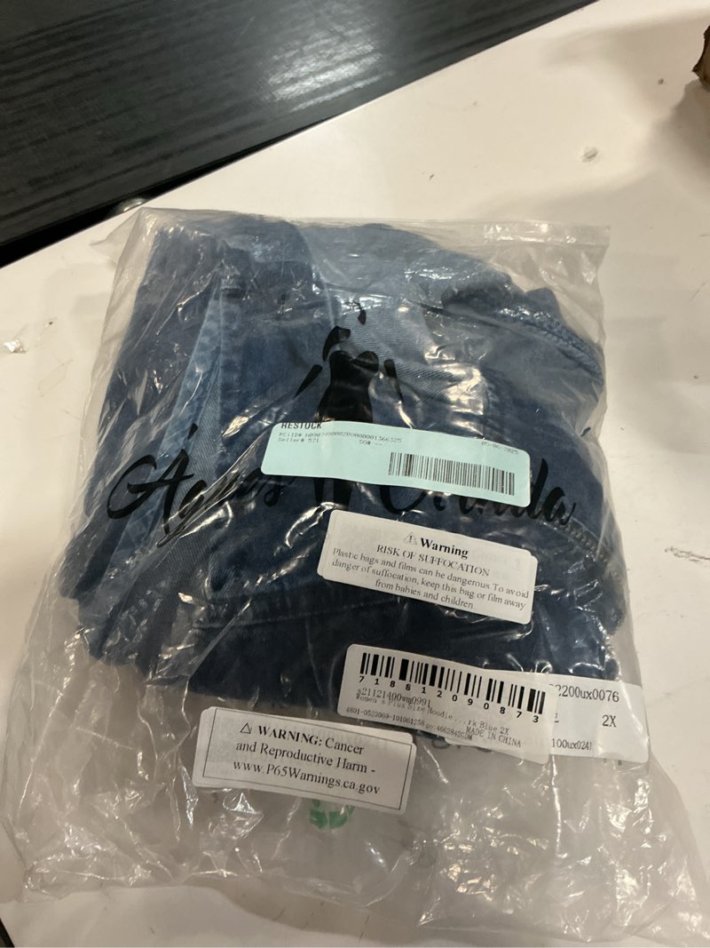 Condition photo showing Good Condition for agnes orinda women s plus size fall zipper up denim sleeveless hoodie jacket