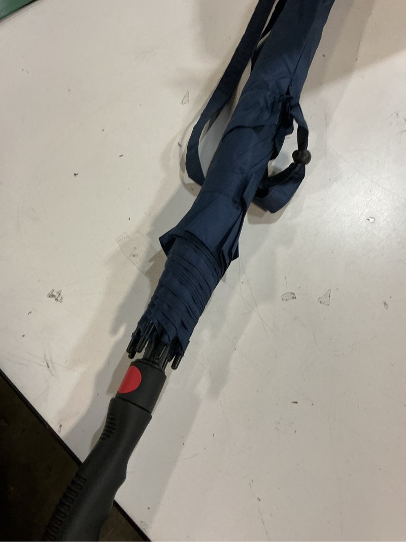 Condition photo showing Good Condition for repel umbrella extra large windproof golf umbrella - covers 2 people - 60" wide vented double canopy with reinforced fiberglass ribs, waterproof coated canopy black