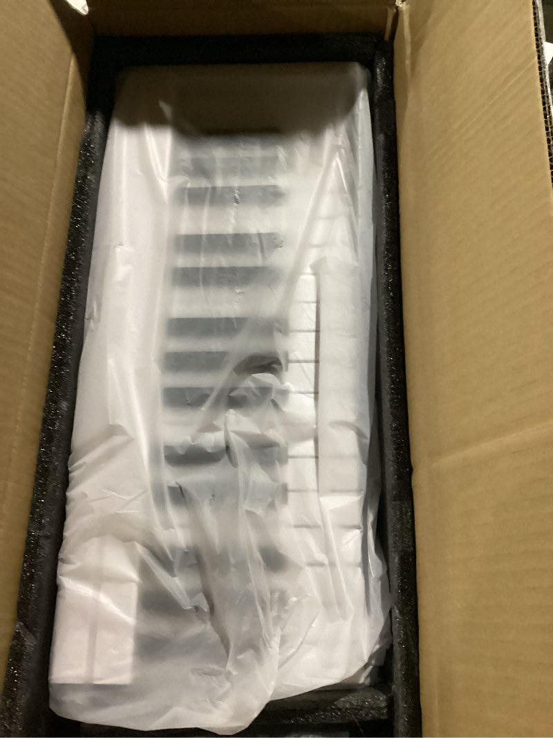 Condition photo showing Good Condition for donner 61-key folding bluetooth keyboard piano for beginners, portable piano keyboard with music rest, bag, pedal, and app - white