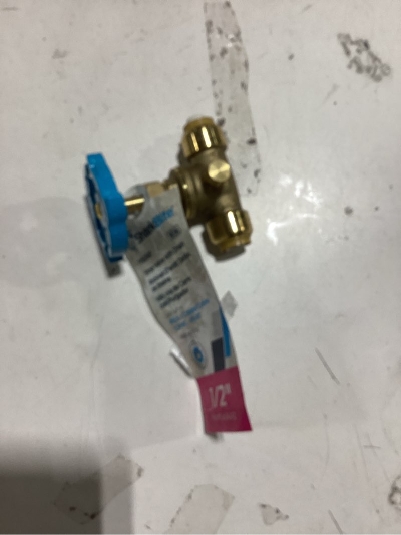 Condition photo showing Good Condition for sharkbite 1/2-in push-to-connect x 1/2-in push-to-connect brass multi turn stop stop and waste