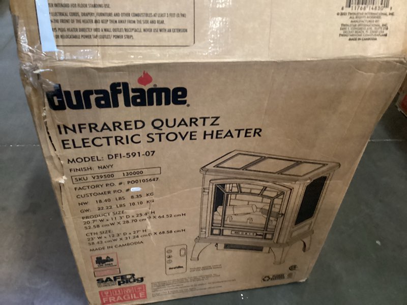 infrared quartz electric stove heater color navy