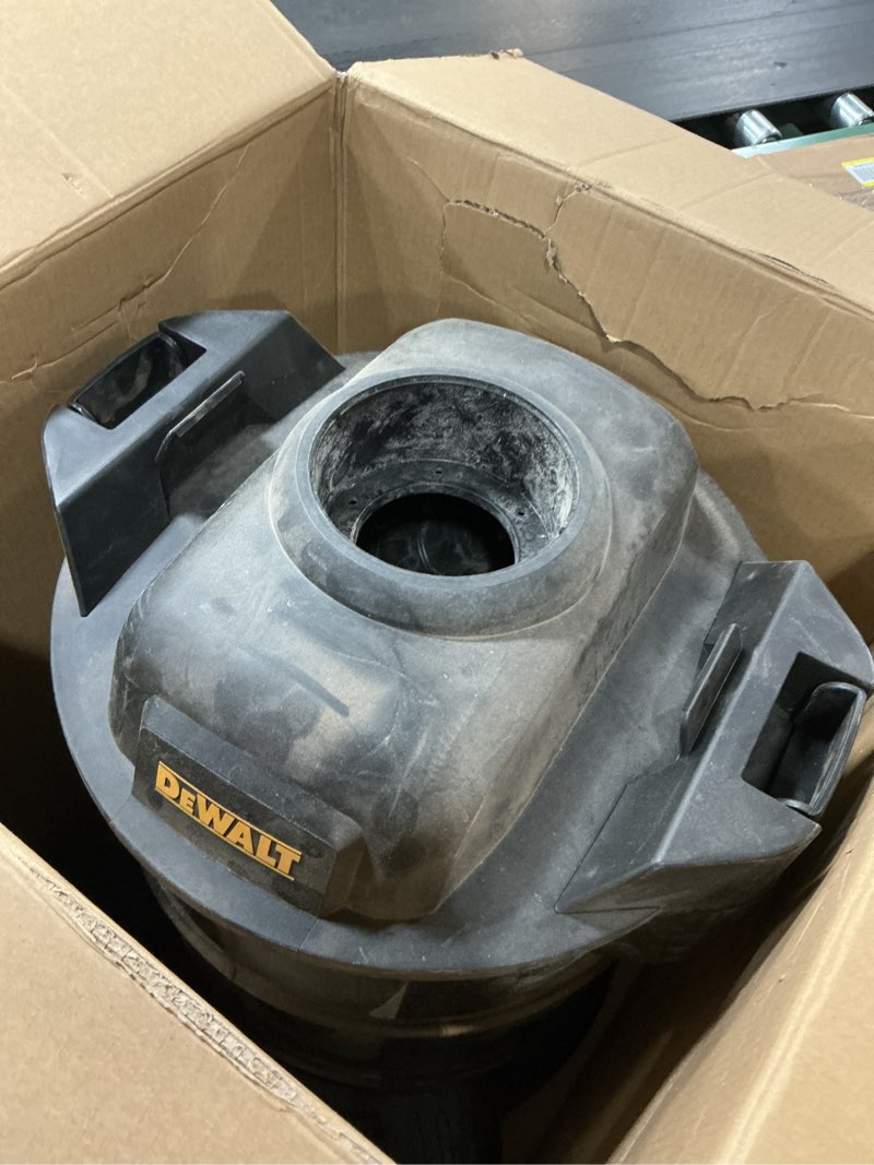 Condition photo showing As Is for Dewalt Dust Separator with 10 Gal Stainless Steel Tank, 99.5% Efficiency Cyclone Dust Collector, High-Performance Cycle Powder Collector Filter, Dust Cyclone Collector, DXVCS003