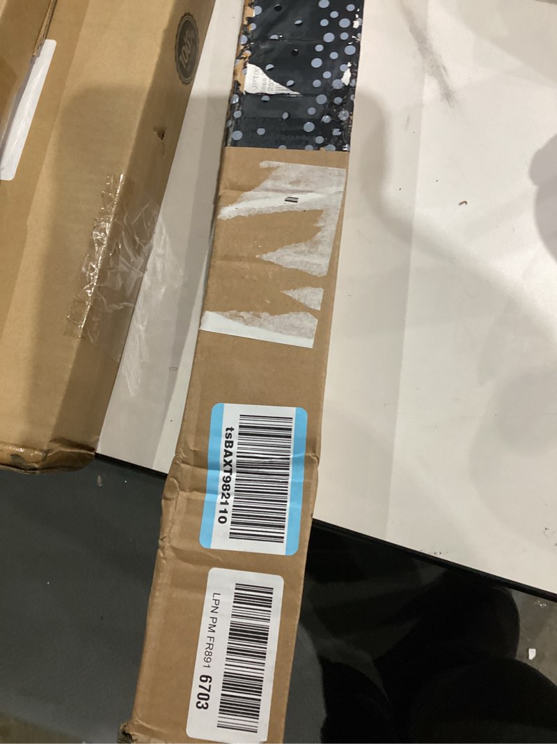 Condition photo showing New/Like New for LazBlinds No Tools No Drill Cordless Zebra Blinds for Windows, Dual Layer Light Control for Day and Night, Light Filtering Privacy Roller Blinds and Shades for Home, 25" W x 48" H, White White 25"W x 48"H