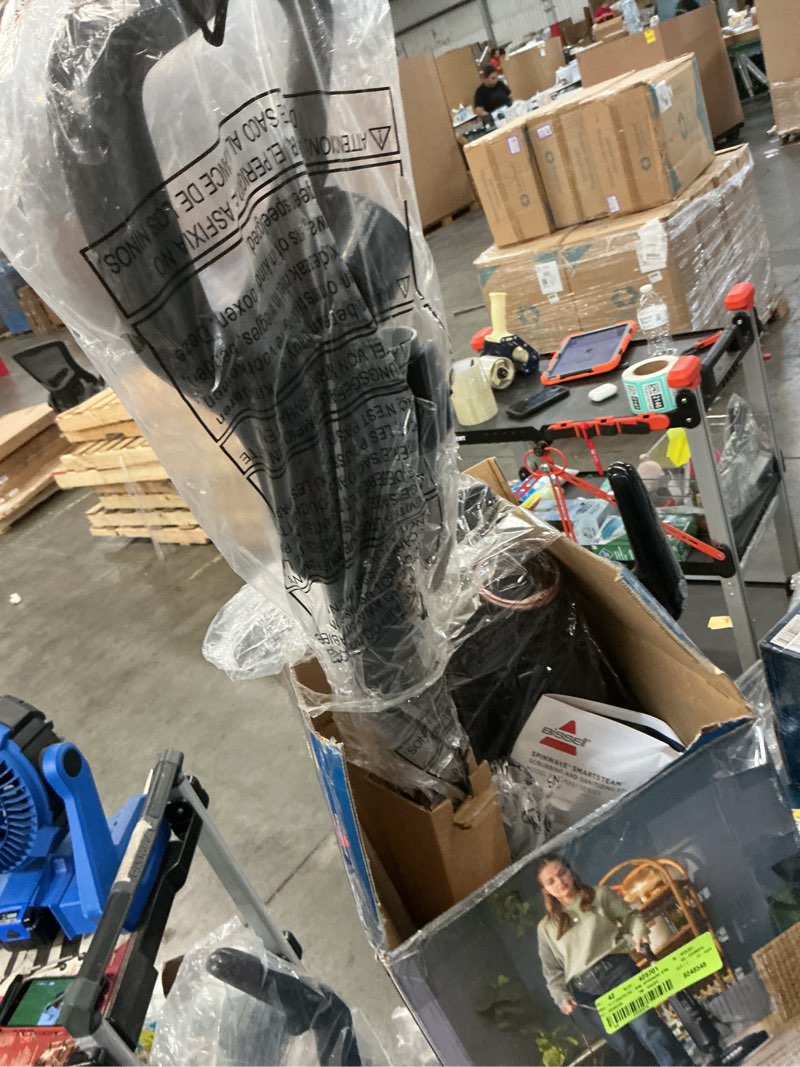 Condition photo showing As Is for bissell spinwave smart corded steam cleaner