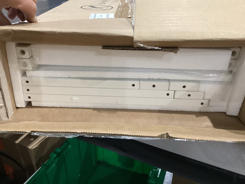 Condition photo showing New/Like New for Furologee 6 Tier Ladder Shelf,Ladder Bookshelf with Drawer,Modern Tall Bookcase,Storage Rack Organizer,Wood Metal Freestanding Shelves for Living Room, Home Office, Bedroom, White 6-Tier, 15" W White