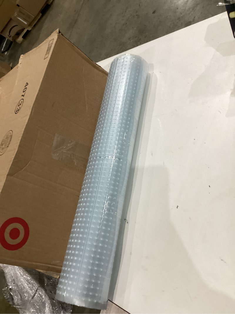 Condition photo showing Good Condition for sweet home stores clear plastic runner rug carpet protector mat ribbed multi grip high-spike (26x6) clear 2'2" x 6' (rectangular)