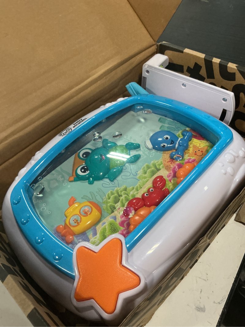 Condition photo showing As Is for baby einstein sea dreams soother musical crib toy and sound machine, newborn and up neutral