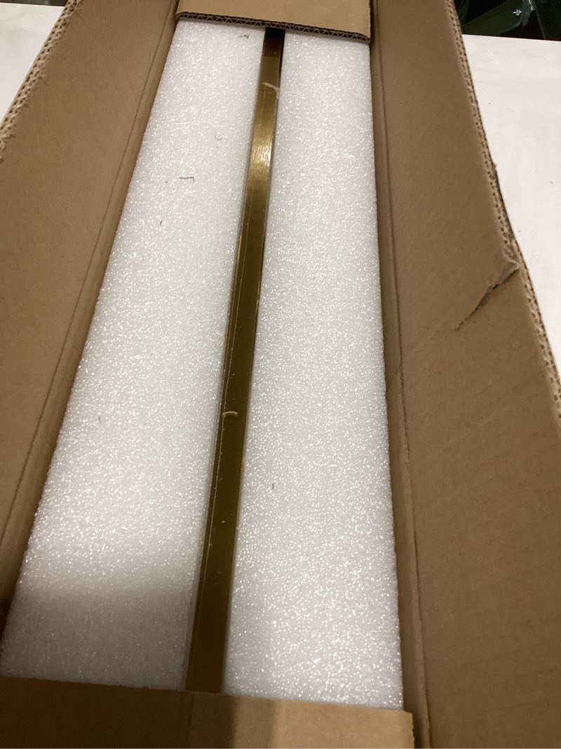 Condition photo showing As Is for Gold Bathroom Light Fixtures Over Mirror 24 inch 18W LED Vanity Lights for Bathroom Modern Bath Sconces Wall Lighting 3500K Warm Light for Paintings Gold 24INCH