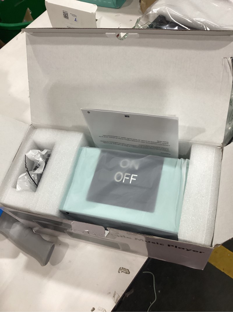 Condition photo showing Good Condition for Healvaluefit Simple Music Player for Elderly, Easy Audiobook Player with 32GB TF Card & Card Reader for Dementia, Alzheimers, Visually Impaired, Low Vision Patients, Wired - Cyan Blue