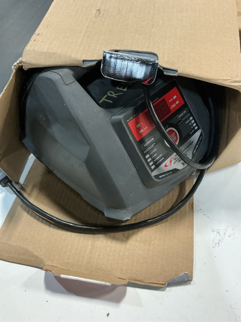 Condition photo showing As Is for Schumacher Electric 6A Car Battery Charger and 100A Engine Starter, 5-in-1 Solution, Maintainer, 30A Boost, for 6V/12V Power Sport, Automotive, and Marine Batteries, SC1281 Gray