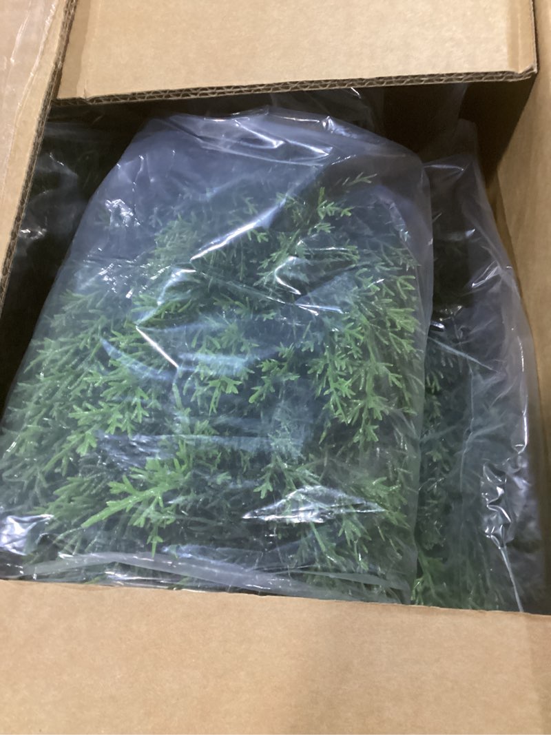 Condition photo showing Good Condition for 3ft artificial cedar topiary trees (2 pack) - uv resistant faux evergreen shrubs extra dense foliage realistic fake pine cypress plants easy assembly for front porch garden indoor office decor